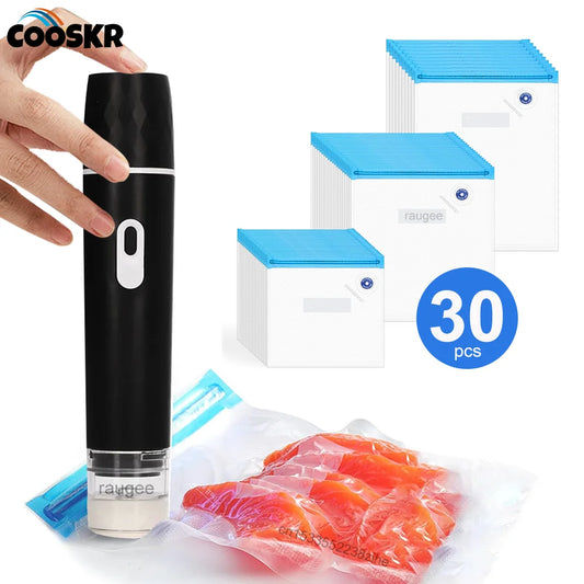 QuickSeal Rechargeable Portable Food Vacuum Pump